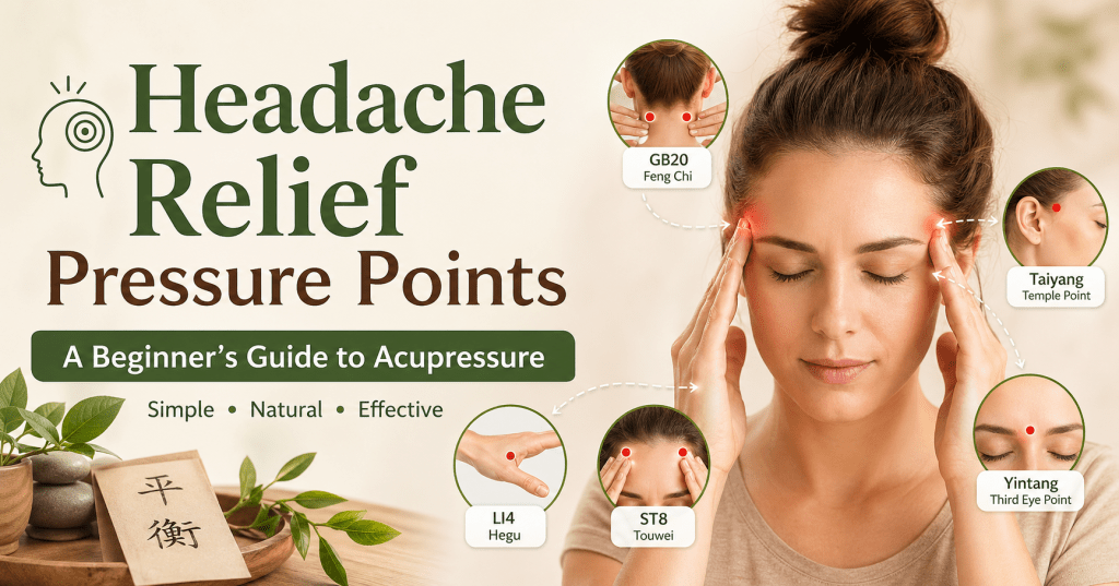 Headache Relief Pressure Points: Beginner’s Guide to&nbsp;Acupressure